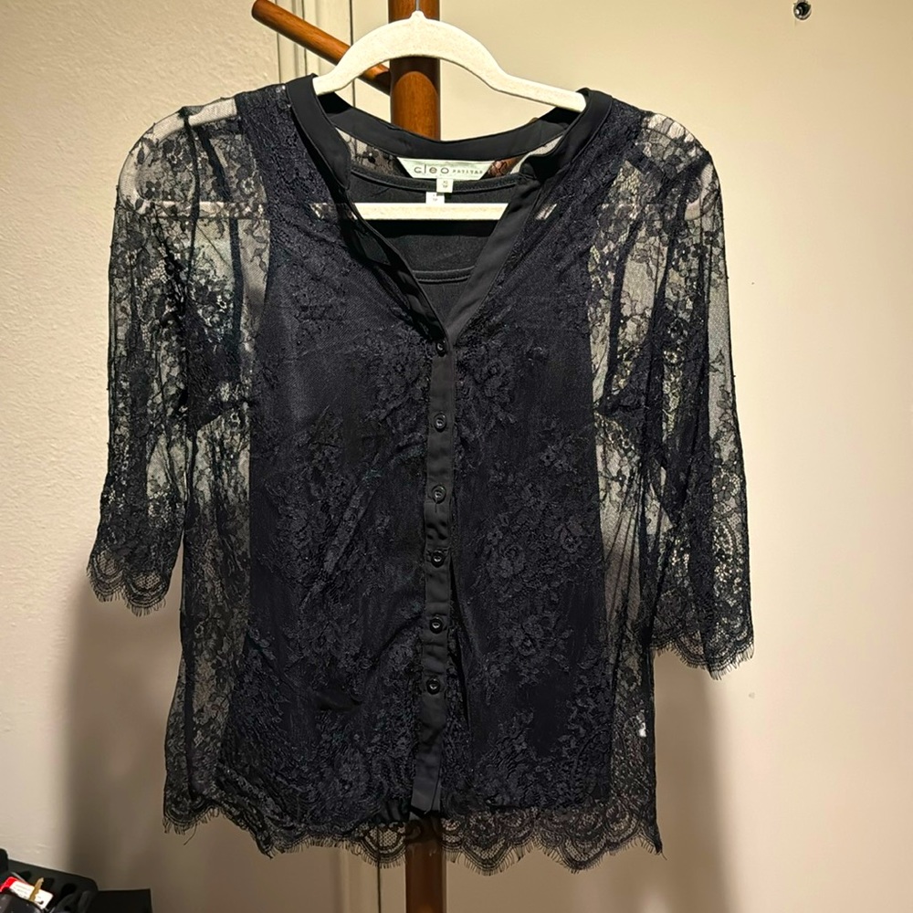 Brand new, Black net shirt